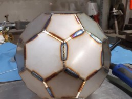 stainless soccer ball by Veyzer